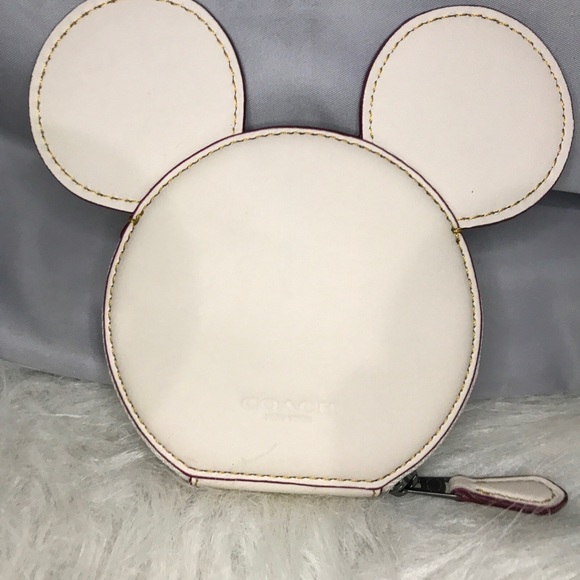 Limited Edition Coach x Disney Mickey Mouse Ears Zip Around Coin Purse Bag - Picture 9 of 9